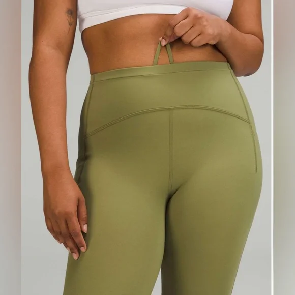 Lululemon Swift Speed High-Rise Crop 23" in Bronze Green Size 4 - Picture 5 of 5